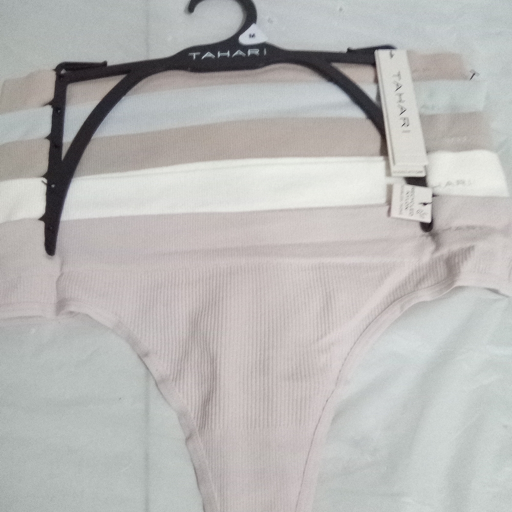 Tahari Women's Ribbed Panties - Soft Neutrals